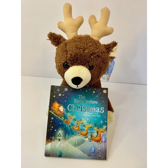 Other - Reindeer Plush & The Night‎ Before Christmas Book Set Kohls Cares W/ Tags